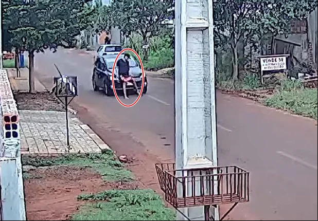 Câmera flagrou tentativa de homicídio em Foz do Iguaçu, no Paraná