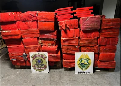 Maconha apreendida pela PF no Paraná
