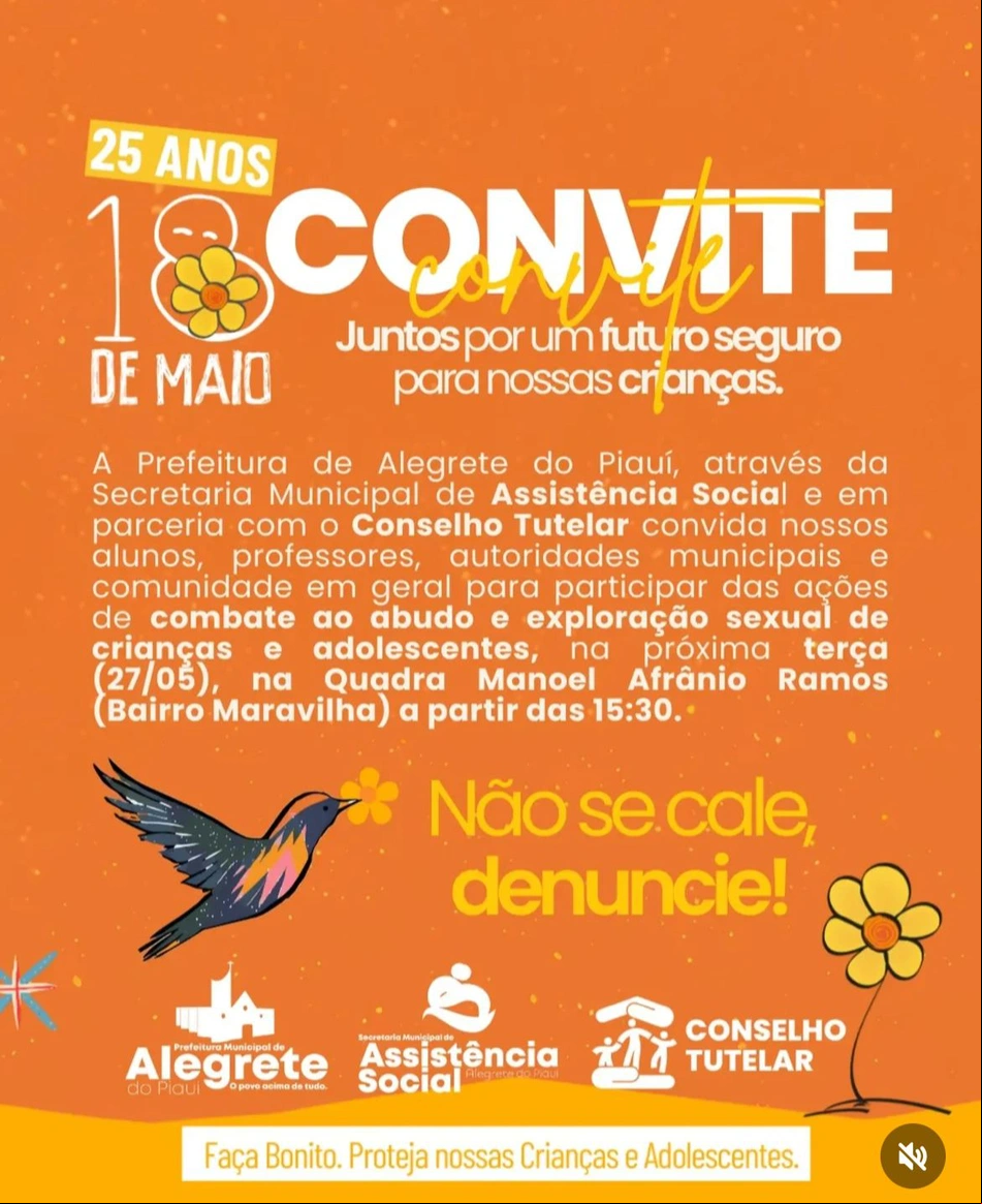 Campanha do Maio Amarelo em Alegrete do Piauí