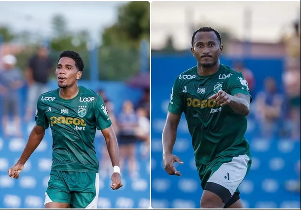 Macário e Júnior Mandacaru, autores dos gols do Altos contra o Parnahyba na Série D 2025