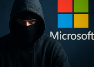 Hacker / Microsoft Logo